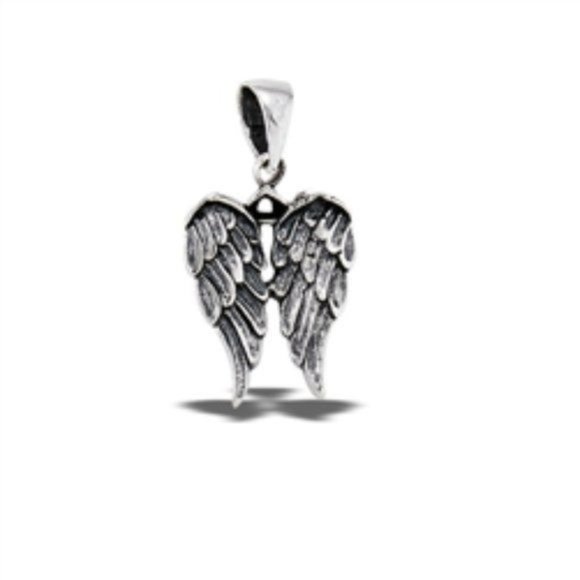 "Angel Wings" Pendant 925 Sterling Silver - Picture 2 of 5